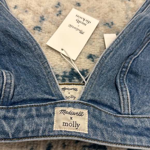 NWT Madewell x Molly Dickson Denim Bralette - Picture 5 of 7